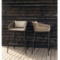 Modern Outdoor Aluminum Bar Stool - Detail View