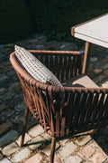 Modern Outdoor Dining Chair - Lifestyle Setting