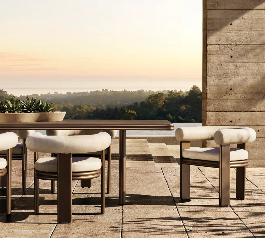 Modern Outdoor Dining Chair - Lifestyle Setting