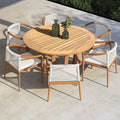 Modern Outdoor Dining Set - Side View