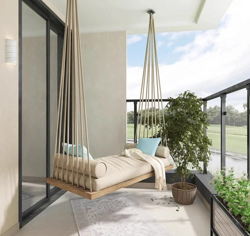 Modern Outdoor Hanging Daybed - Main View