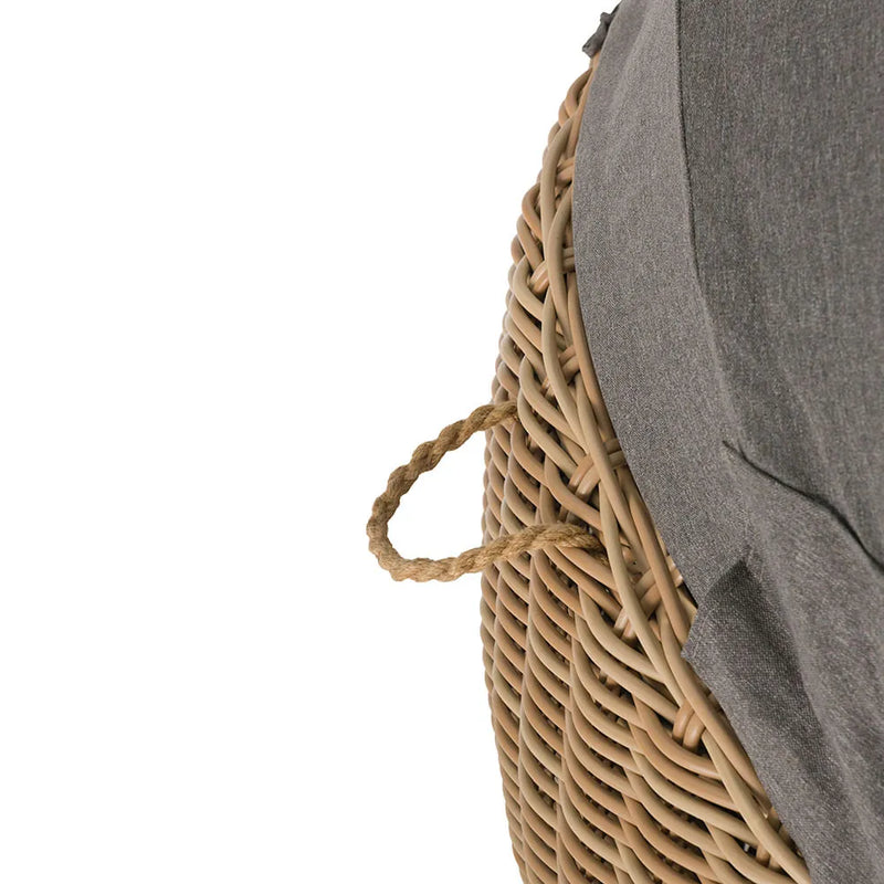 Modern Outdoor Rope Daybed – A Sculptural Sanctuary + Olefin/Acrylic + Waterproof