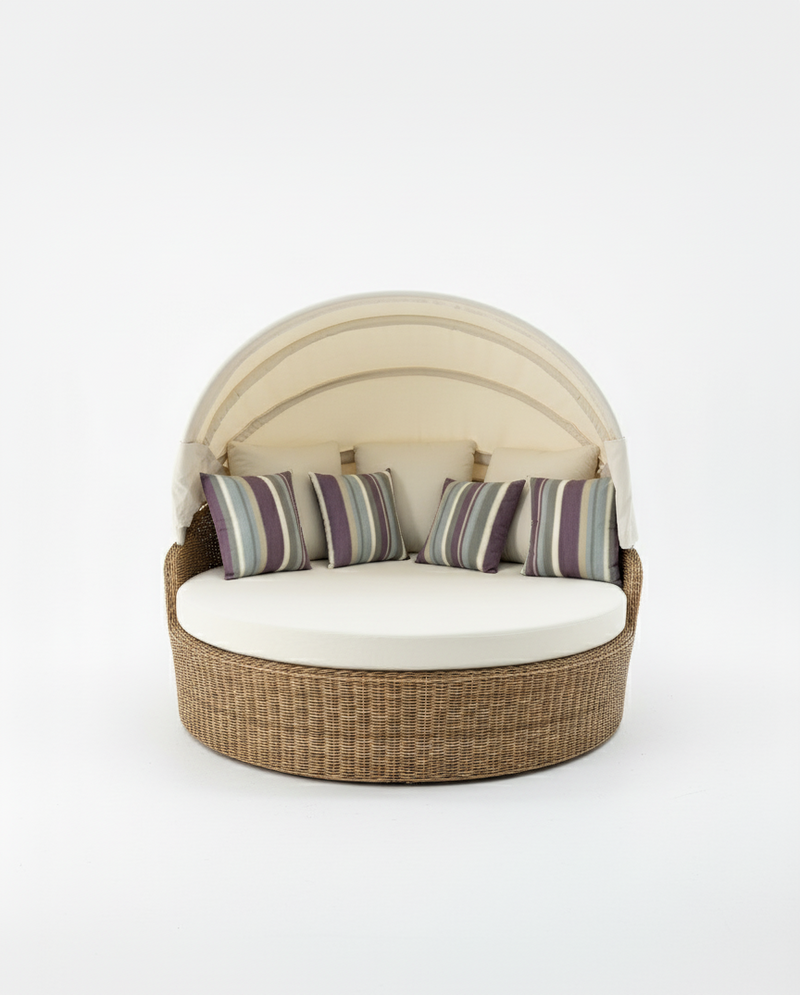 Modern Outdoor Round Daybed with Canopy - Main View