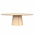 Modern Oval Pedestal Dining Table - Detail View