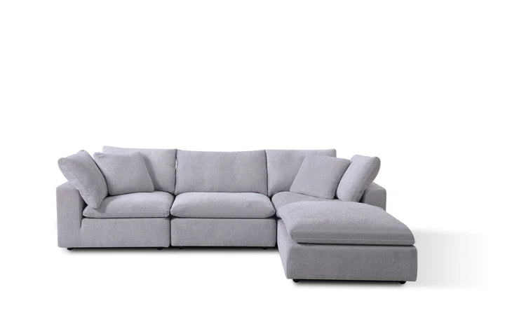 Modern Plush Sofa - Main View