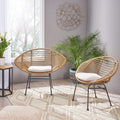 Modern Rattan Accent Chair - Main View