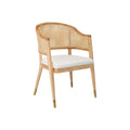 Modern Rattan Barrel Dining Chair - Alternate Angle