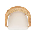 Modern Rattan Barrel Dining Chair - Close-up Detail
