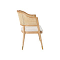 Modern Rattan Barrel Dining Chair - Detail View