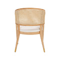 Modern Rattan Barrel Dining Chair - Lifestyle Setting