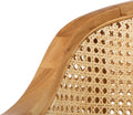 Modern Rattan Barrel Dining Chair - Room Setting