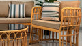 Modern Rattan Patio Sofa Set - Lifestyle Setting