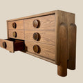 Modern Sculptural 6-Drawer Dresser - Alternate Angle