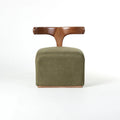 Modern Sculptural Barrel Accent Chair - Detail View