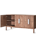 Modern Sculptural Solid wood Sideboard - Close-up Detail