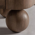 Modern Sculptural Wood Sideboard - Close-up Detail