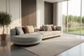 Modern Sectional Sofa - Lifestyle Setting