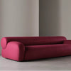 Modern Sofa – Oversized Plush Upholstered Couch with Curved Silhouette