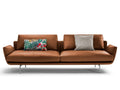 light tan leather sofa