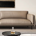taupe colour leather sofa
