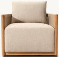 Modern Teak & Rope Lounge Chair - Detail View