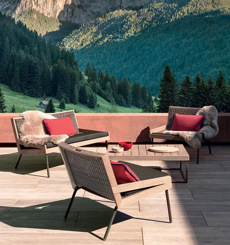 Modern Teak Lounge Set - Main View