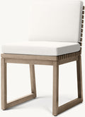 Modern Outdoor Teak Dining Chair - Close-up Detail