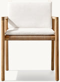 Modern Teak Outdoor Dining Set - Alternate Angle