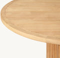 Modern Teak Outdoor Dining Set - Detail View