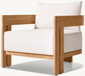 Modern Teak Outdoor Lounge Set - Close-up Detail