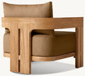 Modern Teak Outdoor Lounge Set - Detail View