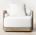 Modern Teak Outdoor Sofa Set - Close-up Detail