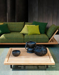 Modern Teak Outdoor Sofa Set - Close-up Detail