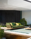 Modern Teak Outdoor Sofa Set - Lifestyle Setting