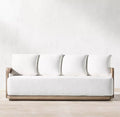 Modern Teak Outdoor Sofa Set - Side View