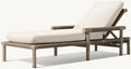 Modern Teak Sun Lounger - Close-up Detail
