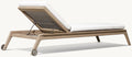 Modern Teak Sun Lounger - Close-up Detail