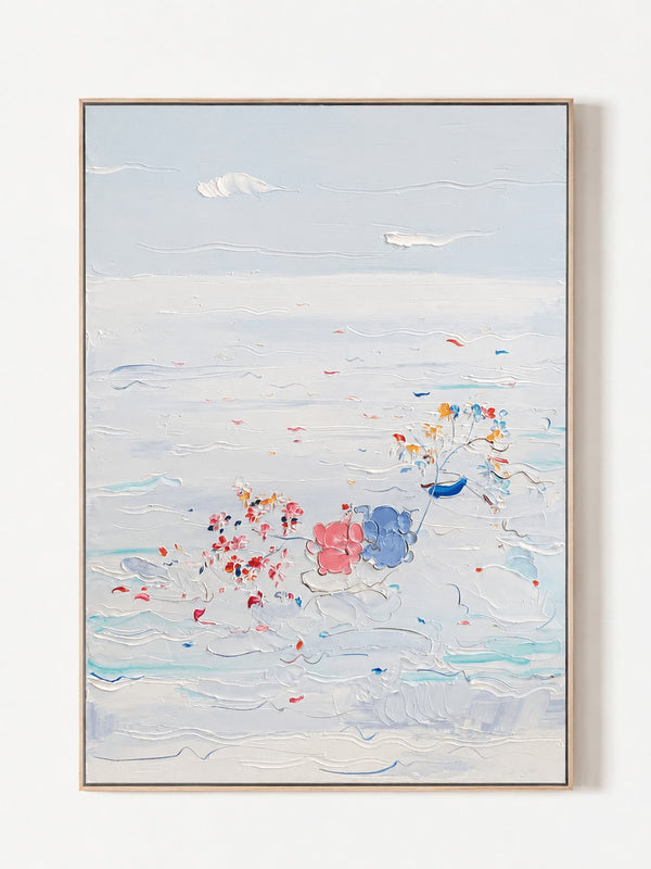 Modern Textured Coastal Wall Art