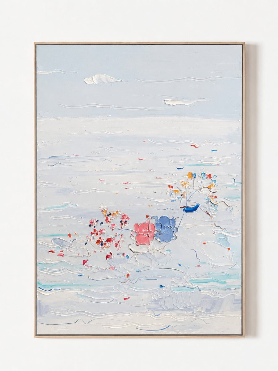 Modern Textured Coastal Wall Art