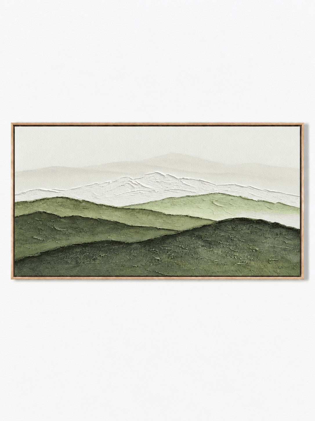 Modern Textured Mountain Landscape Wall Art