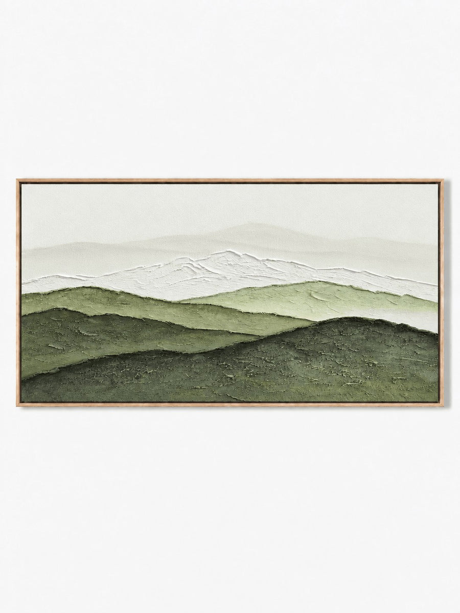 Modern Textured Mountain Landscape Wall Art