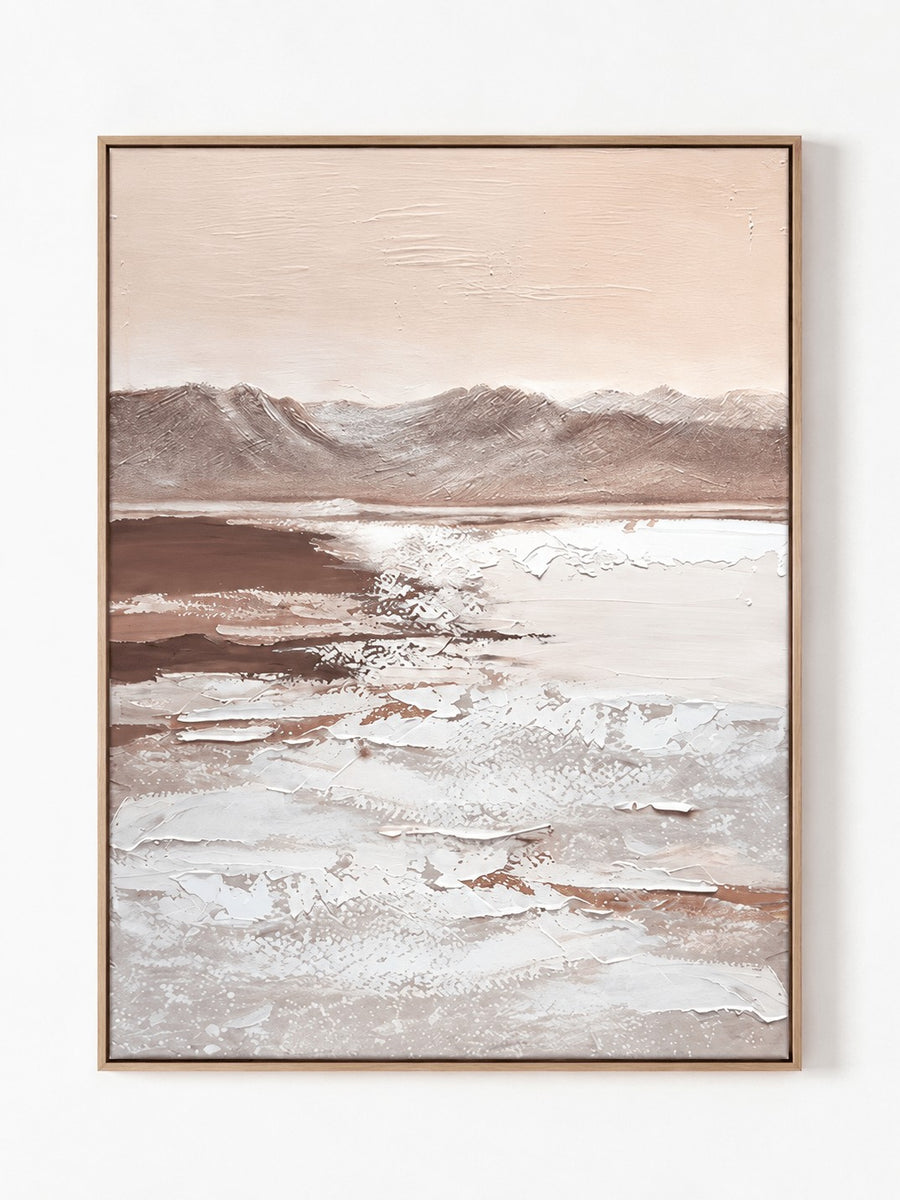 Modern Textured Mountain Landscape Wall Art