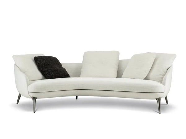 modern curved sofa