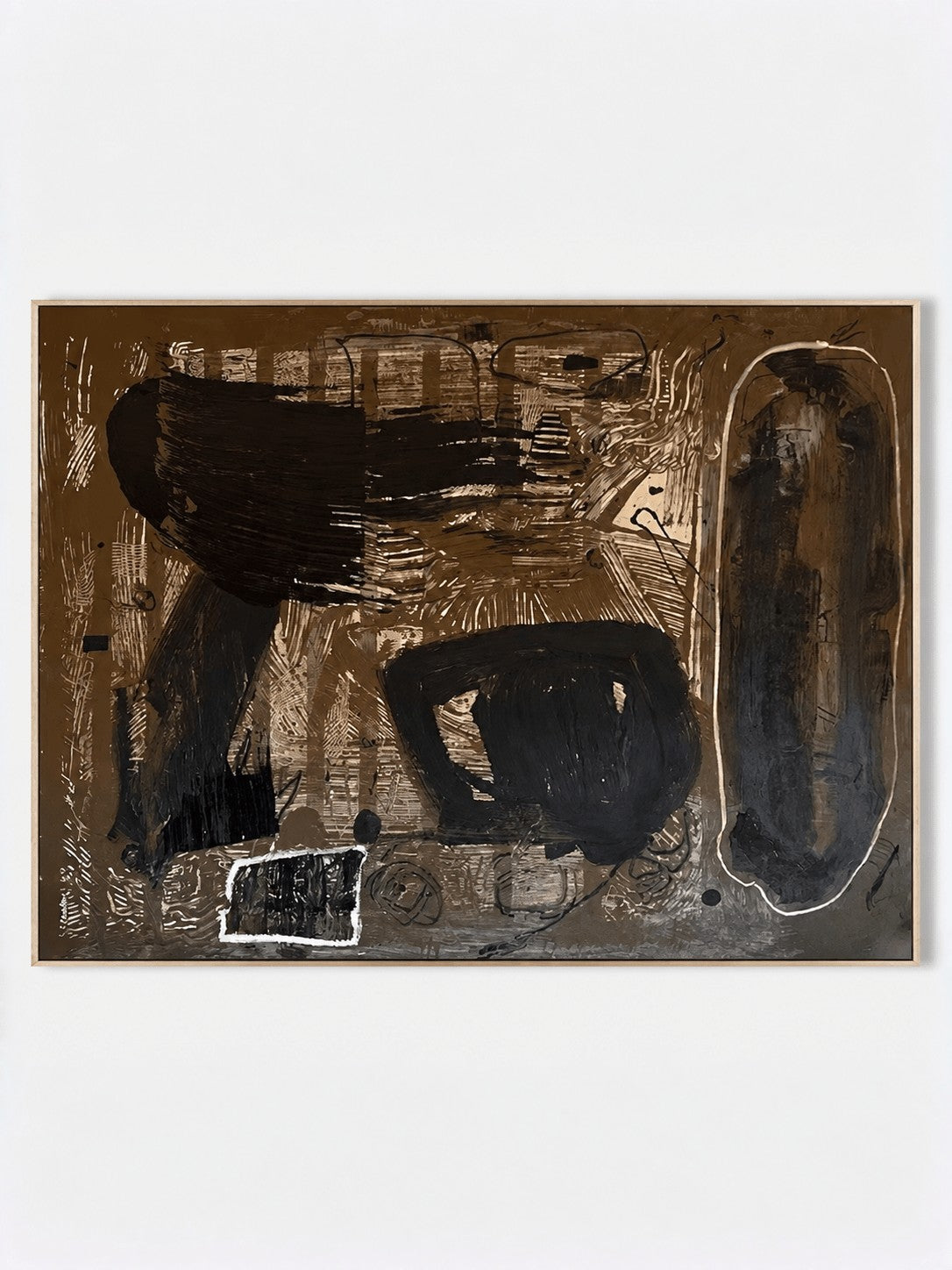 Moody Gestural Abstract Painting