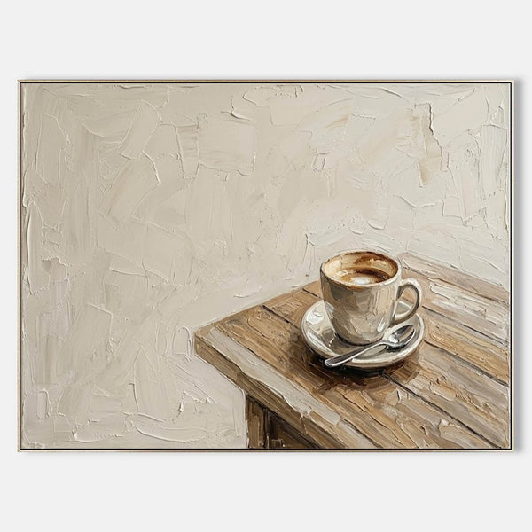 Morning Coffee on a Weathered Table