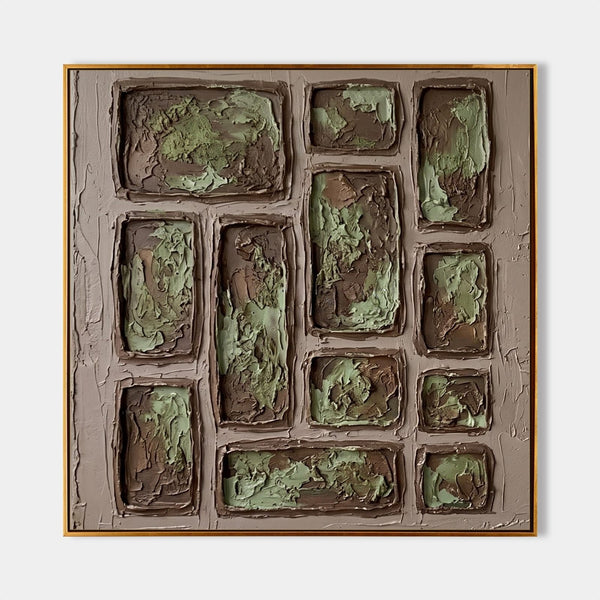 Moss and Earth Textured Grid