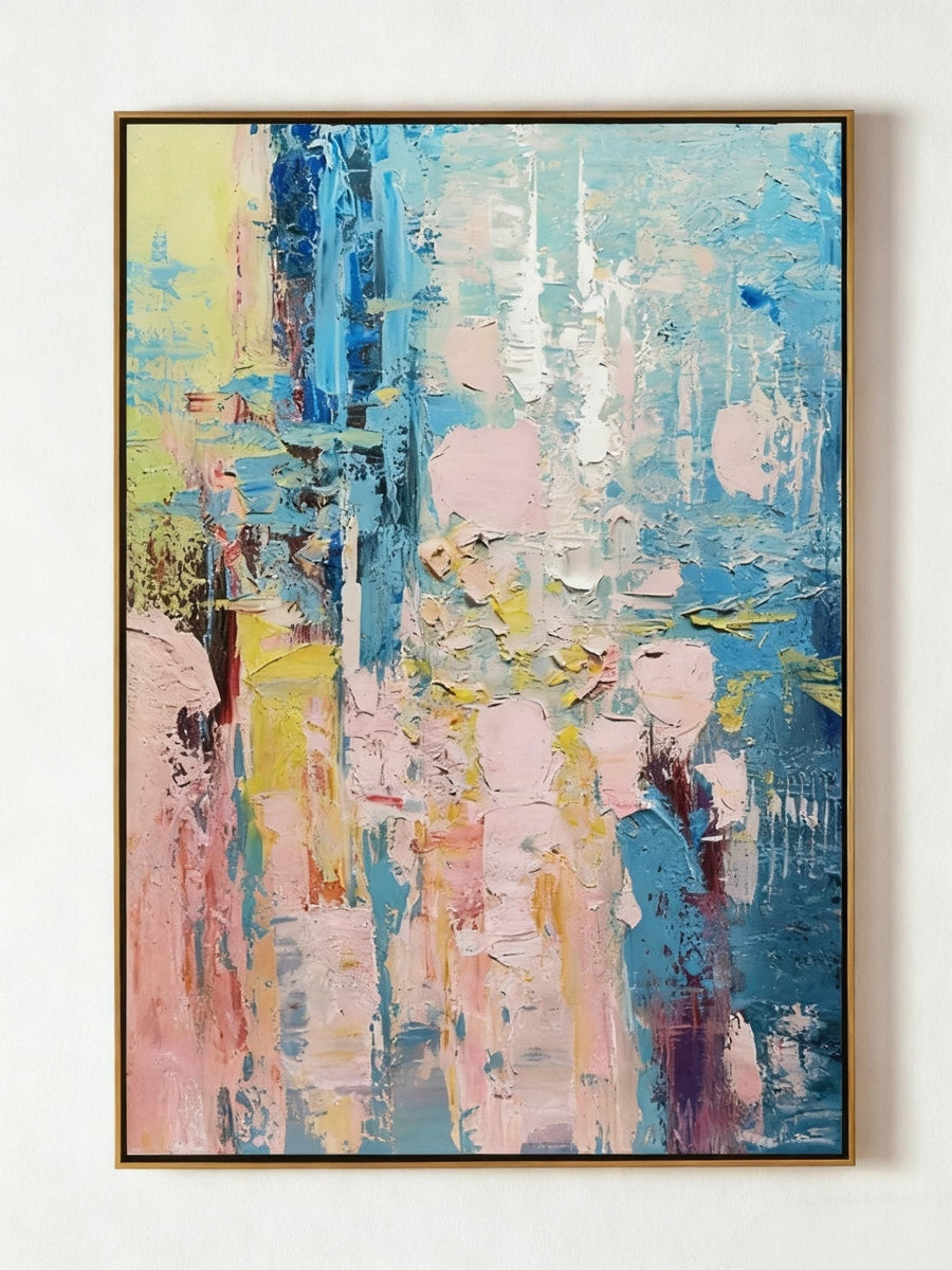 Multicolor Colorful Painting Vertical