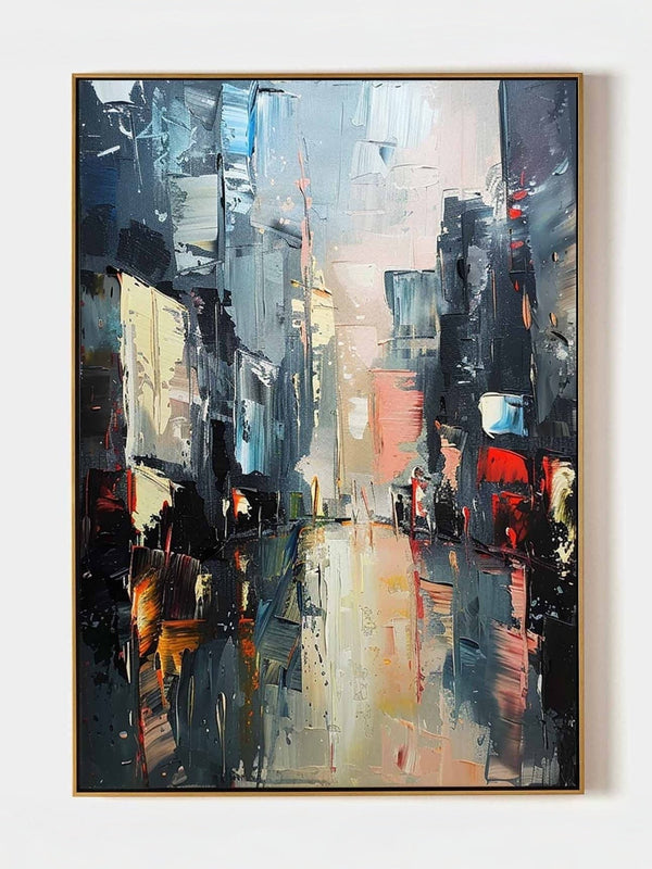 Multicolor Colorful Painting Vertical
