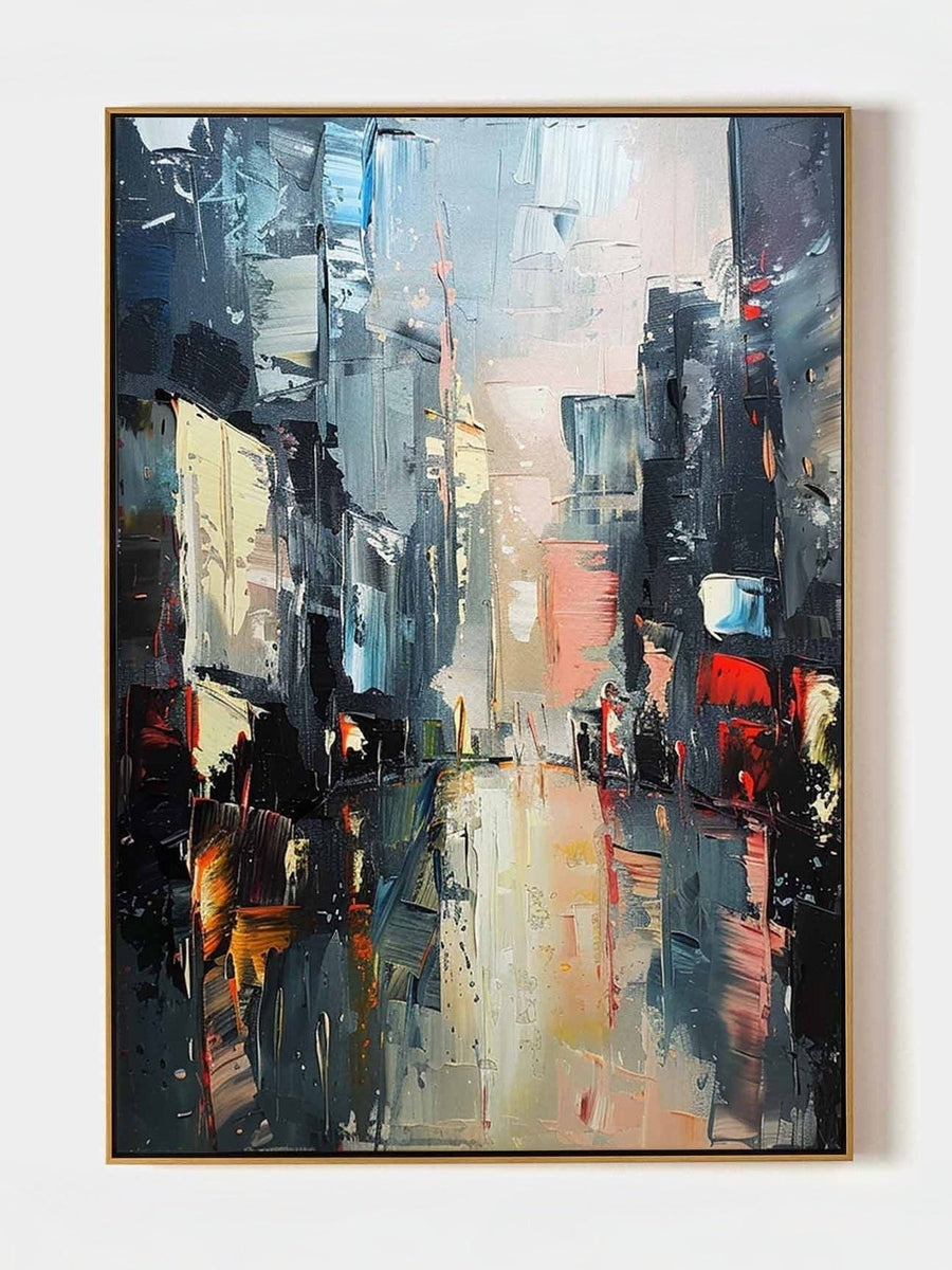 Multicolor Colorful Painting Vertical