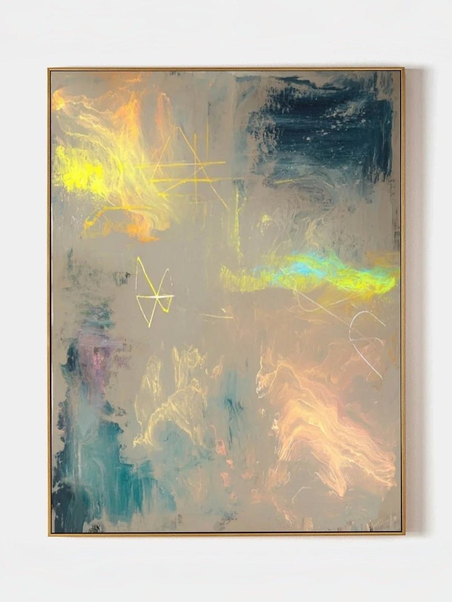 Multicolor Colorful Painting Vertical